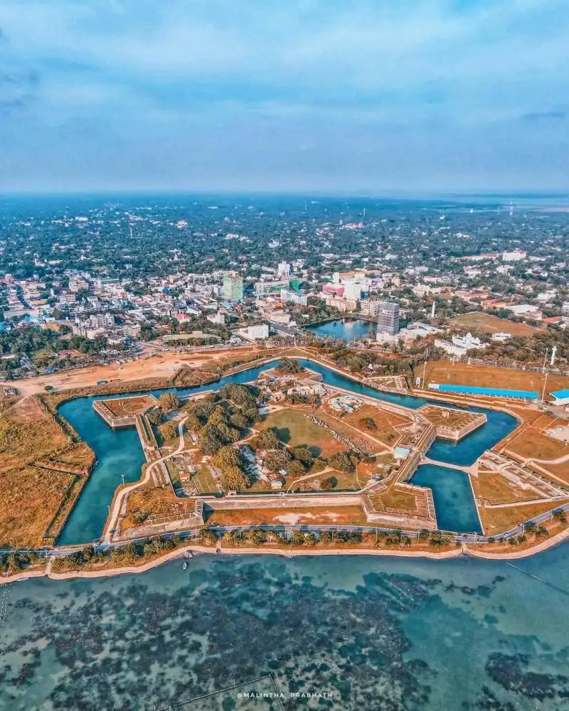 Jaffna Fort overlooking the lagoon