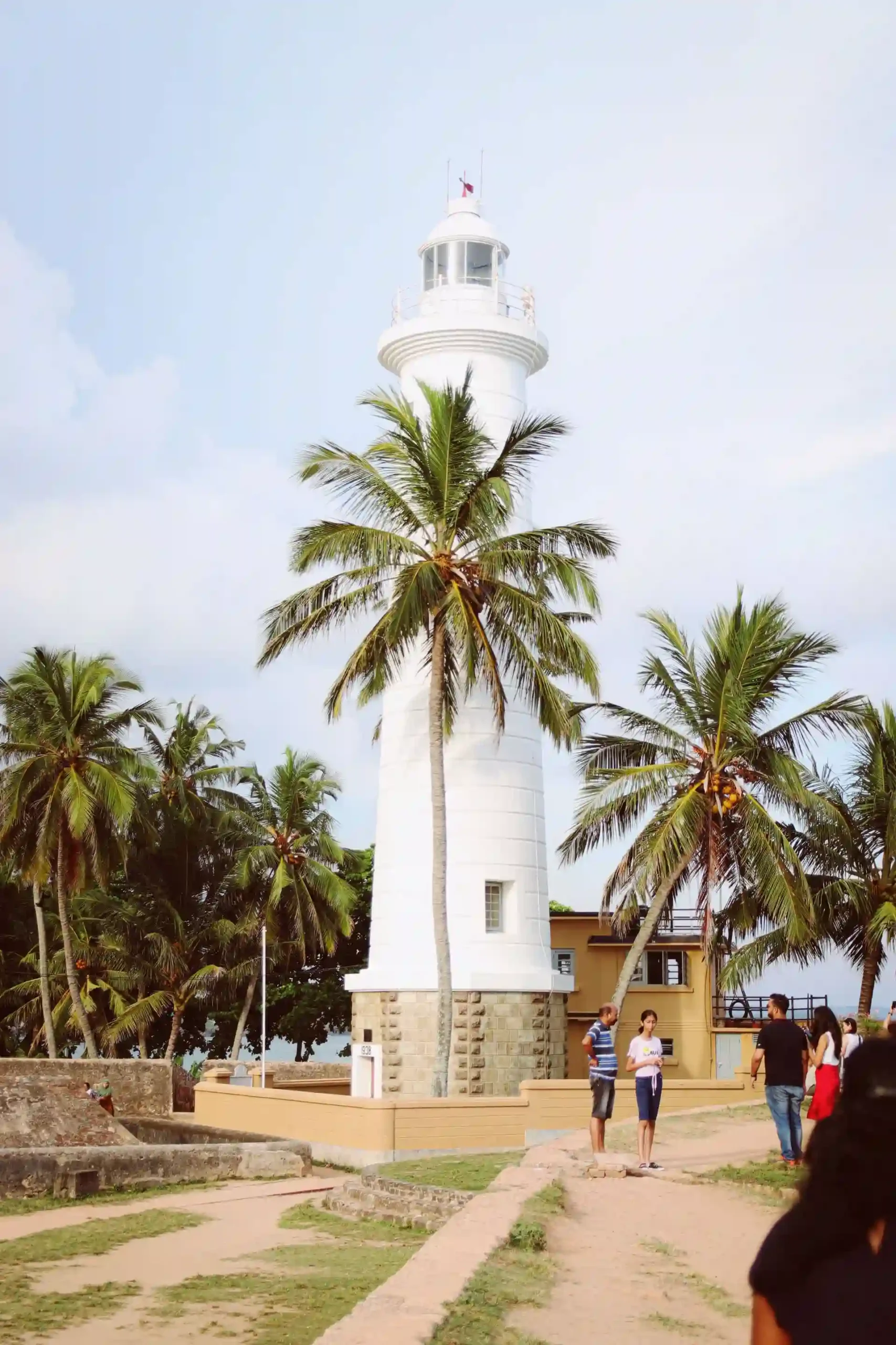 Visitors walking through the historic streets of Galle Fort